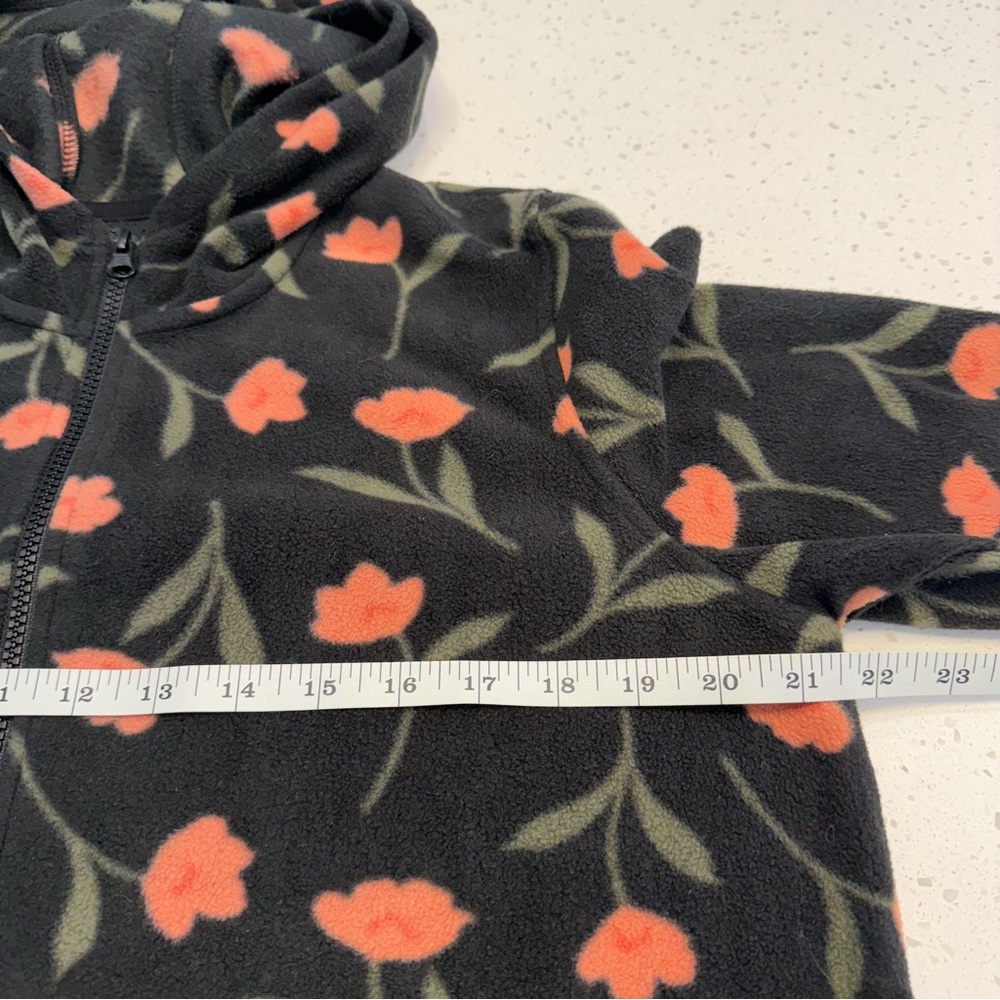 O’Neill Josie Floral Fleece Half Zip Hooded Pullover Women’s Medium - Picture 8 of 9
